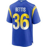 Men's Nike Jerome Bettis Royal Los Angeles Rams Game Retired Player Jersey