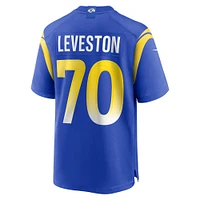 Maillot Nike KT Leveston Royal pour homme des Los Angeles Rams