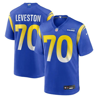 Maillot Nike KT Leveston Royal pour homme des Los Angeles Rams