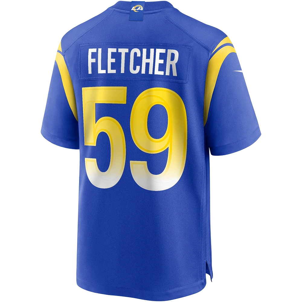 Men's Nike London Fletcher Royal Los Angeles Rams Game Retired Player Jersey