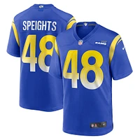 Maillot de match Nike Omar Speights Royal Los Angeles Rams pour homme