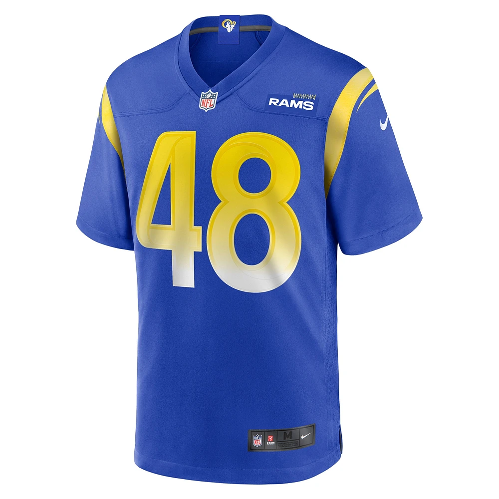 Maillot de match Nike Omar Speights Royal Los Angeles Rams pour homme