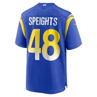 Maillot de match Nike Omar Speights Royal Los Angeles Rams pour homme