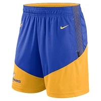 Men's Nike Royal/Gold Los Angeles Rams Sideline Primary Lockup Performance Shorts