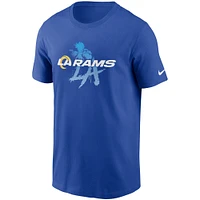 T-shirt Nike Royal Los Angeles Rams Hometown Collection Just Play pour homme