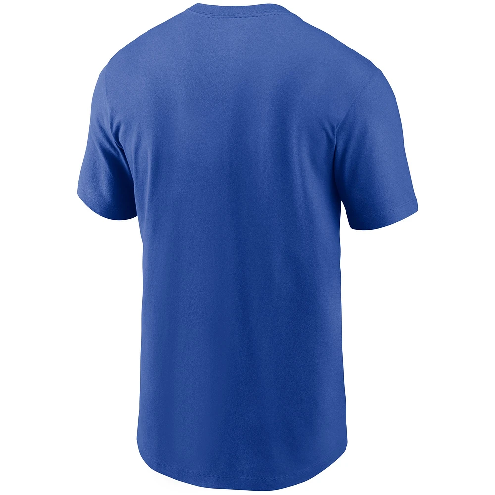 T-shirt Nike Royal Los Angeles Rams Hometown Collection Just Play pour homme