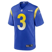 Men's Nike Sam Wiglusz  Royal Los Angeles Rams Game Jersey