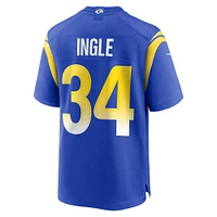 Men's Nike Tanner Ingle Royal Los Angeles Rams Home Game Jersey
