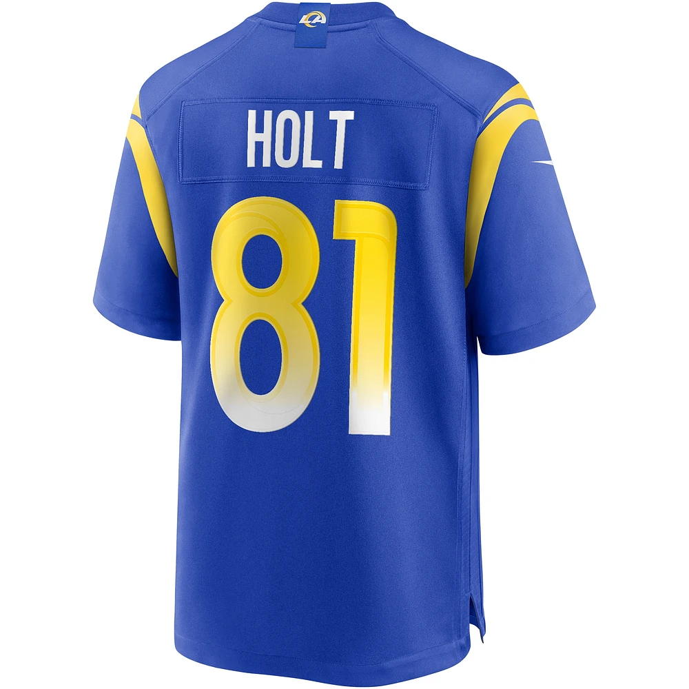 Men's Nike Torry Holt Royal Los Angeles Rams Game Retired Player Jersey