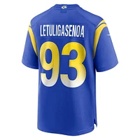Men's Nike Tuli Letuligasenoa  Royal Los Angeles Rams Game Jersey