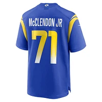 Men's Nike Warren McClendon Jr. Royal Los Angeles Rams Team Game Jersey