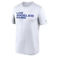 Men's Nike White Los Angeles Rams Primetime Legend Wordmark Performance T-Shirt