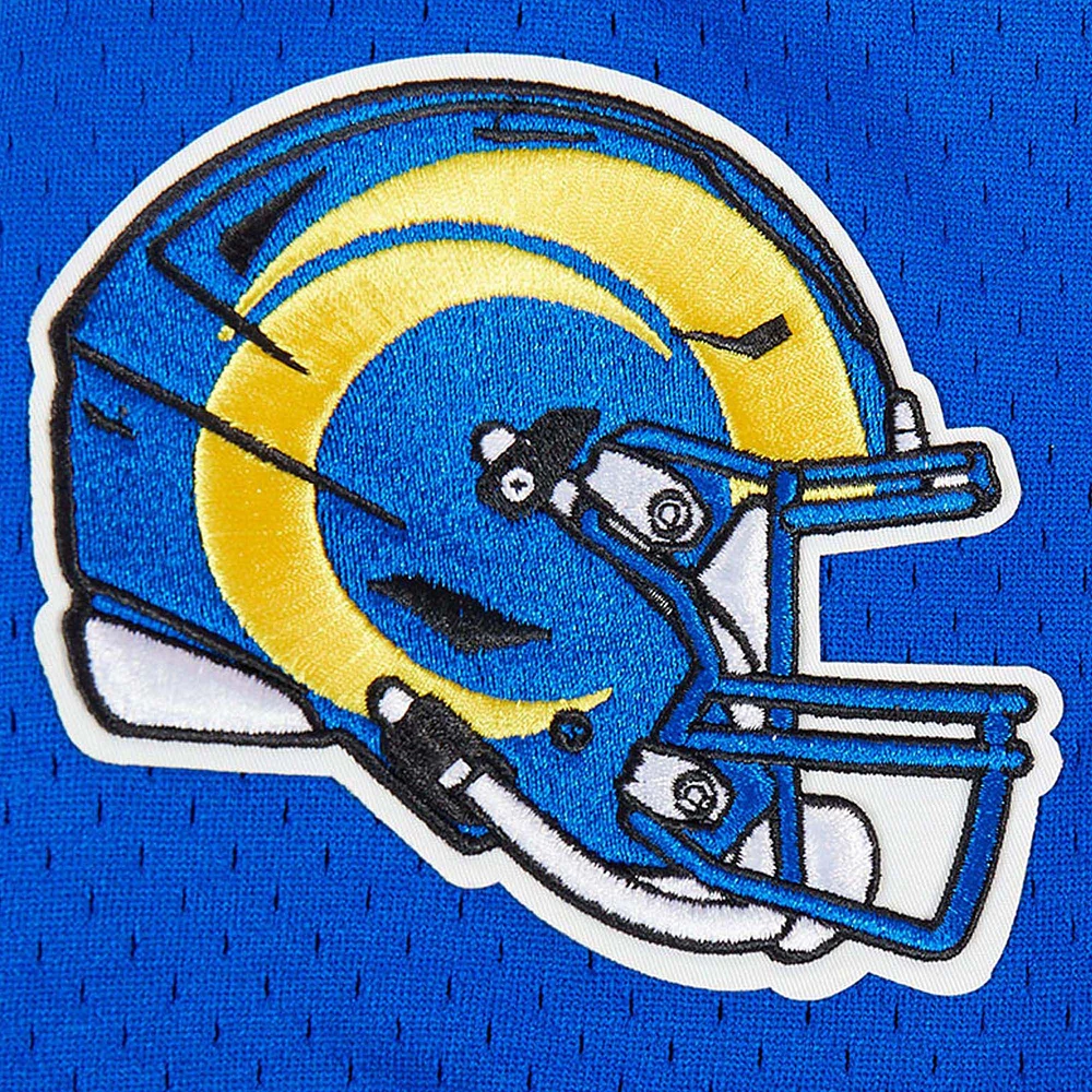 Men's Pro Standard Puka Nacua Royal Los Angeles Rams Mesh Button-Up Baseball Jersey