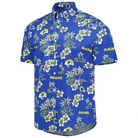 Men's Reyn Spooner Royal Los Angeles Rams Kekai Button-Up Shirt