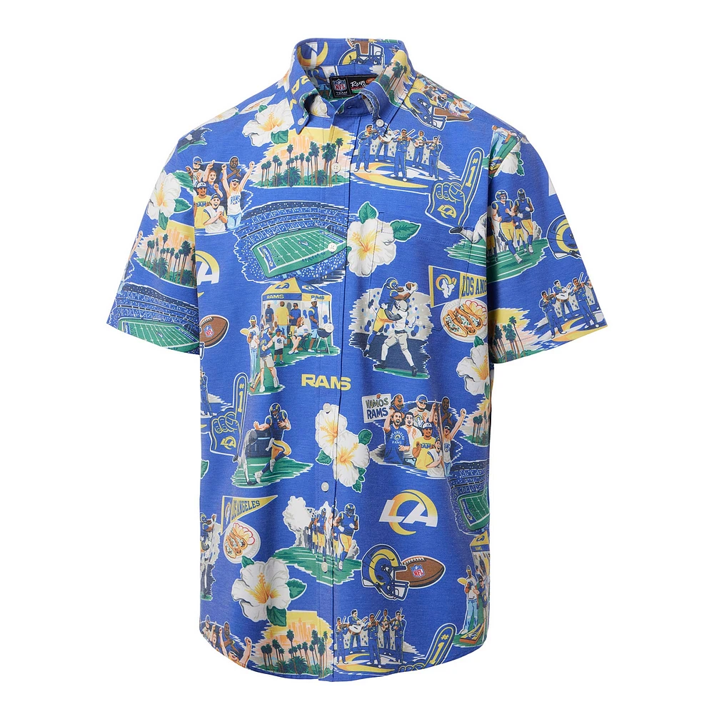 Men's Reyn Spooner Royal Los Angeles Rams Scenic Button-Down Shirt