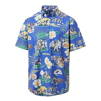Men's Reyn Spooner Royal Los Angeles Rams Scenic Button-Down Shirt