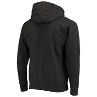 Men's Starter Charcoal Los Angeles Rams Throwback Perfect Season Full-Zip Hoodie Jacket