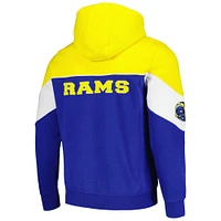 Men's Starter Royal/Gold Los Angeles Rams Running Back Full-Zip Hoodie