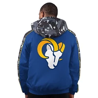 Men's Starter  Royal Los Angeles Rams Thursday Night Gridiron Full-Zip Jacket