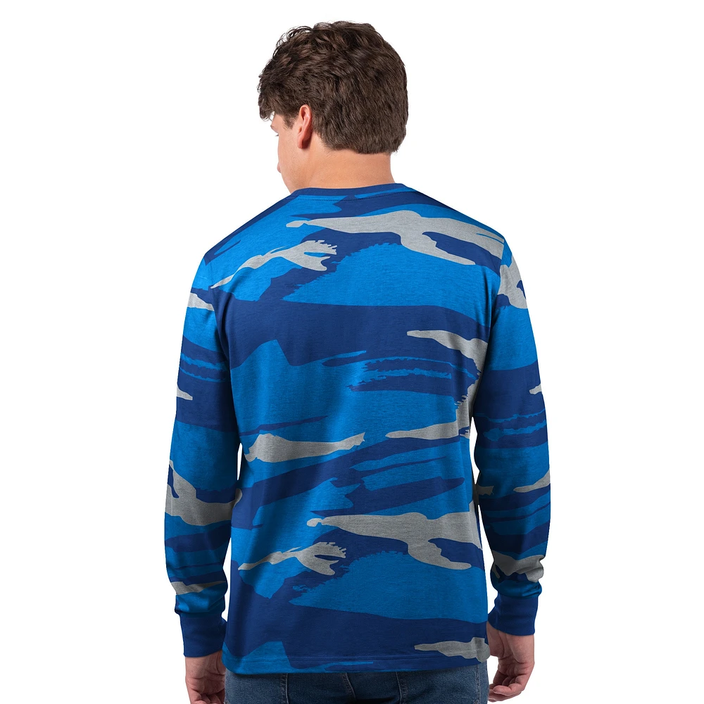 Men's Starter Royal Los Angeles Rams Thursday Night Gridiron Long Sleeve T-Shirt