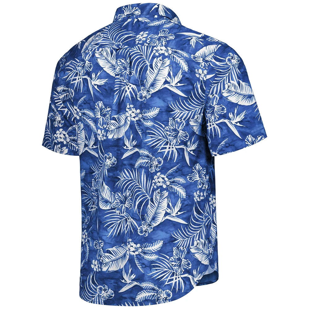 Chemise boutonnée Tommy Bahama Royal Los Angeles Rams Aqua Lush pour homme