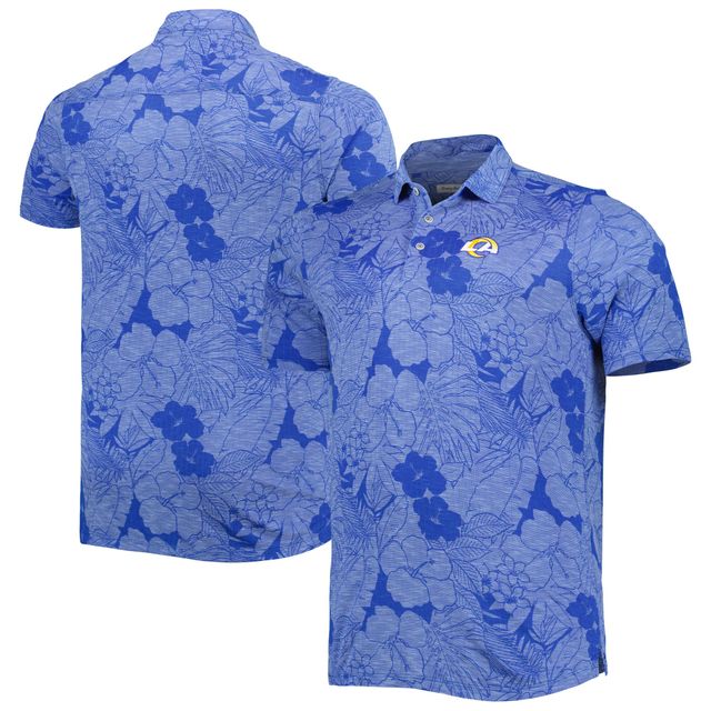 Polo Tommy Bahama Royal Los Angeles Rams Big & Tall Miramar Blooms pour homme