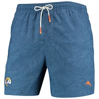 Men's Tommy Bahama Royal Los Angeles Rams Naples Layered Leaves Swim Trunks