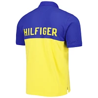 Men's Tommy Hilfiger Gold/Royal Los Angeles Rams Color Block Polo