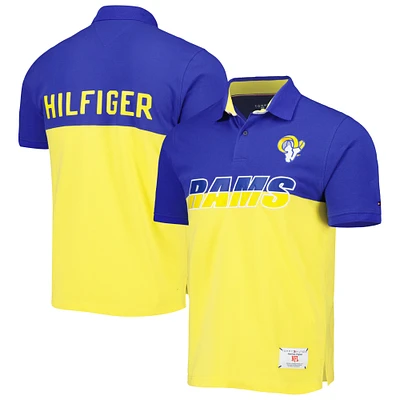 Polo Los Angeles Rams color block Tommy Hilfiger doré/royal pour homme