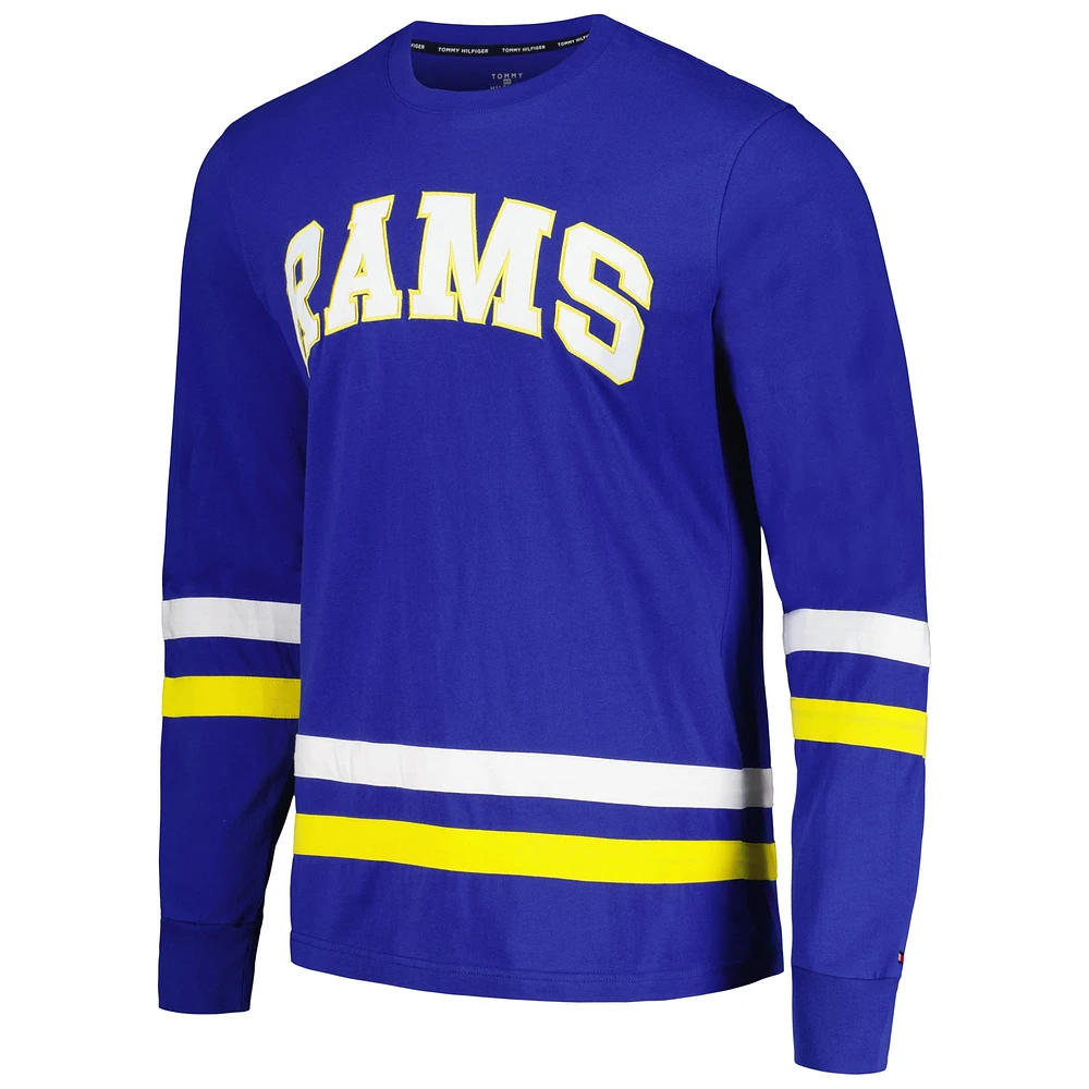 Men's Tommy Hilfiger Royal/Gold Los Angeles Rams Nolan Long Sleeve T-Shirt