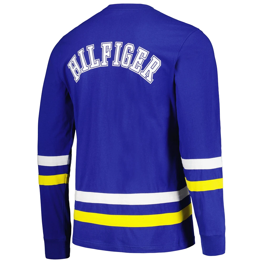Men's Tommy Hilfiger Royal/Gold Los Angeles Rams Nolan Long Sleeve T-Shirt