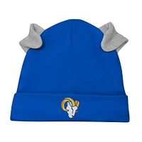 Newborn & Infant White/Royal Los Angeles Rams Dream Team Bodysuit Pants Hat Set