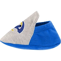 Newborn Heather Gray/Royal Los Angeles Rams All Dolled Up Three-Piece Bodysuit, Skirt & Booties Set