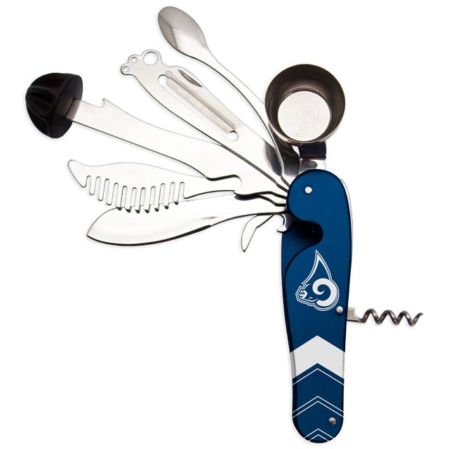 The Sports Vault Los Angeles Rams - Outil multifonction pour barman 8 pièces