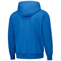 Unisex Dunbrooke  Royal Los Angeles Rams Defender Quarter-Zip Hoodie