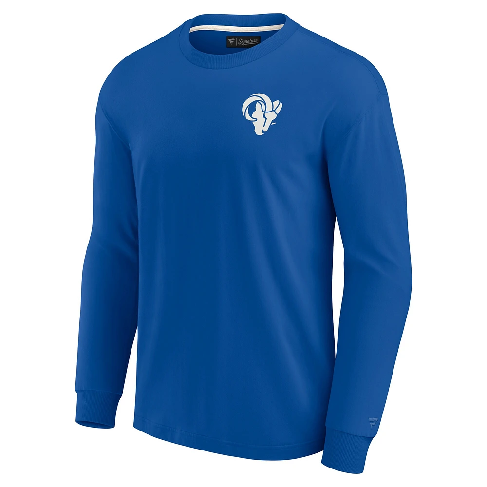 Unisex Fanatics Royal Los Angeles Rams Elements Super Soft Long Sleeve T-Shirt