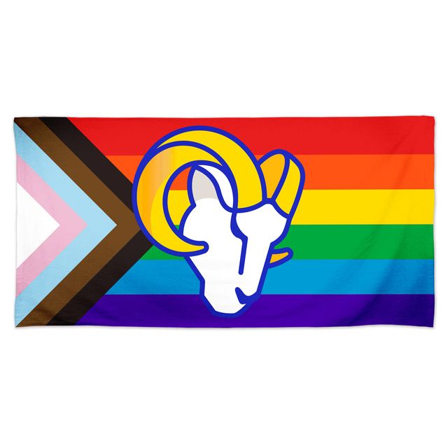 Serviette de plage WinCraft Los Angeles Rams 30'' x 60'' Pride Spectra