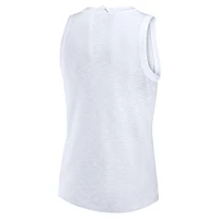 Women's Fanatics  White Los Angeles Rams Slub Tank Top