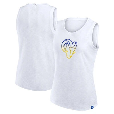 Débardeur blanc flammé Los Angeles Rams Fanatics pour femme