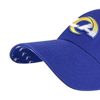 Women's '47  Royal Los Angeles Rams Confetti Icon Clean Up Adjustable Hat