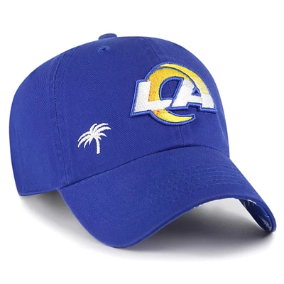 Women's '47  Royal Los Angeles Rams Confetti Icon Clean Up Adjustable Hat