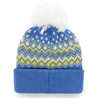 Women's '47 Royal Los Angeles Rams Elsa Cuffed Knit Hat with Pom