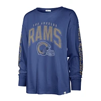 Women's '47 Royal Los Angeles Rams Tom Cat Lightweight Long Sleeve T-Shirt