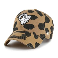 Women's '47  Tan Los Angeles Rams Rosette Clean Up Adjustable Hat