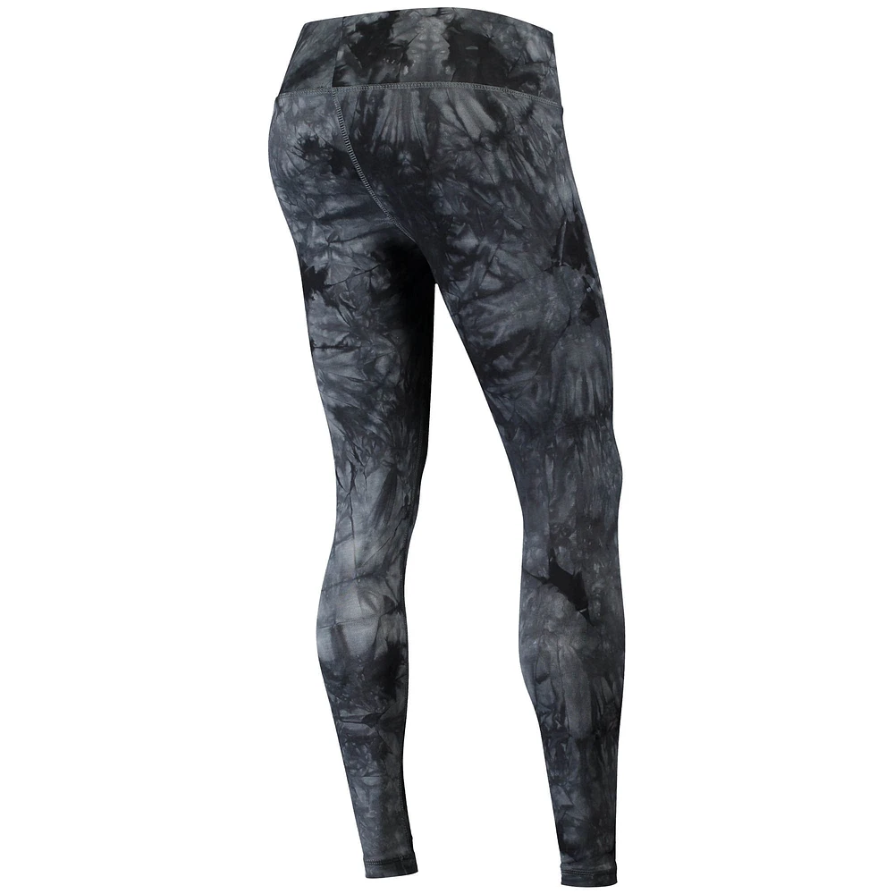 Women's Concepts Sport Black Los Angeles Rams Burst Tie Dye Leggings