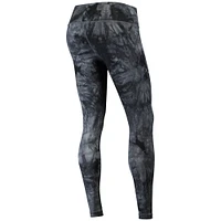 Women's Concepts Sport Black Los Angeles Rams Burst Tie Dye Leggings