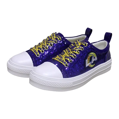 Baskets à paillettes Cuce Royal Los Angeles Rams Team pour femmes