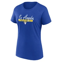 Women's Fanatics  Royal/Gold Los Angeles Rams Fan T-Shirt Combo Set