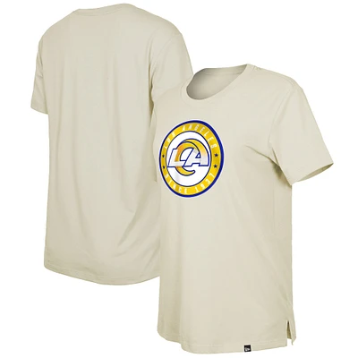 Women's New Era  Cream Los Angeles Rams 2023 NFL Draft T-Shirt