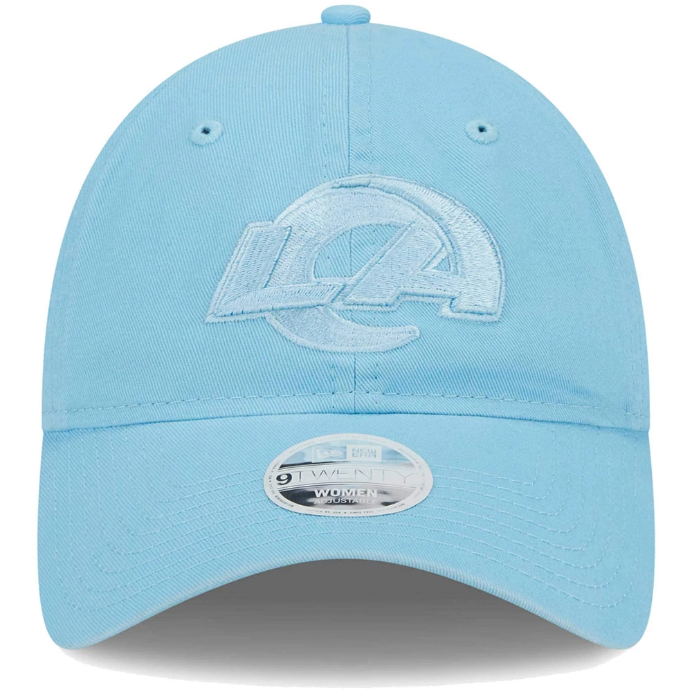 Women's New Era Light Blue Los Angeles Rams Color Pack Brights 9TWENTY Adjustable Hat